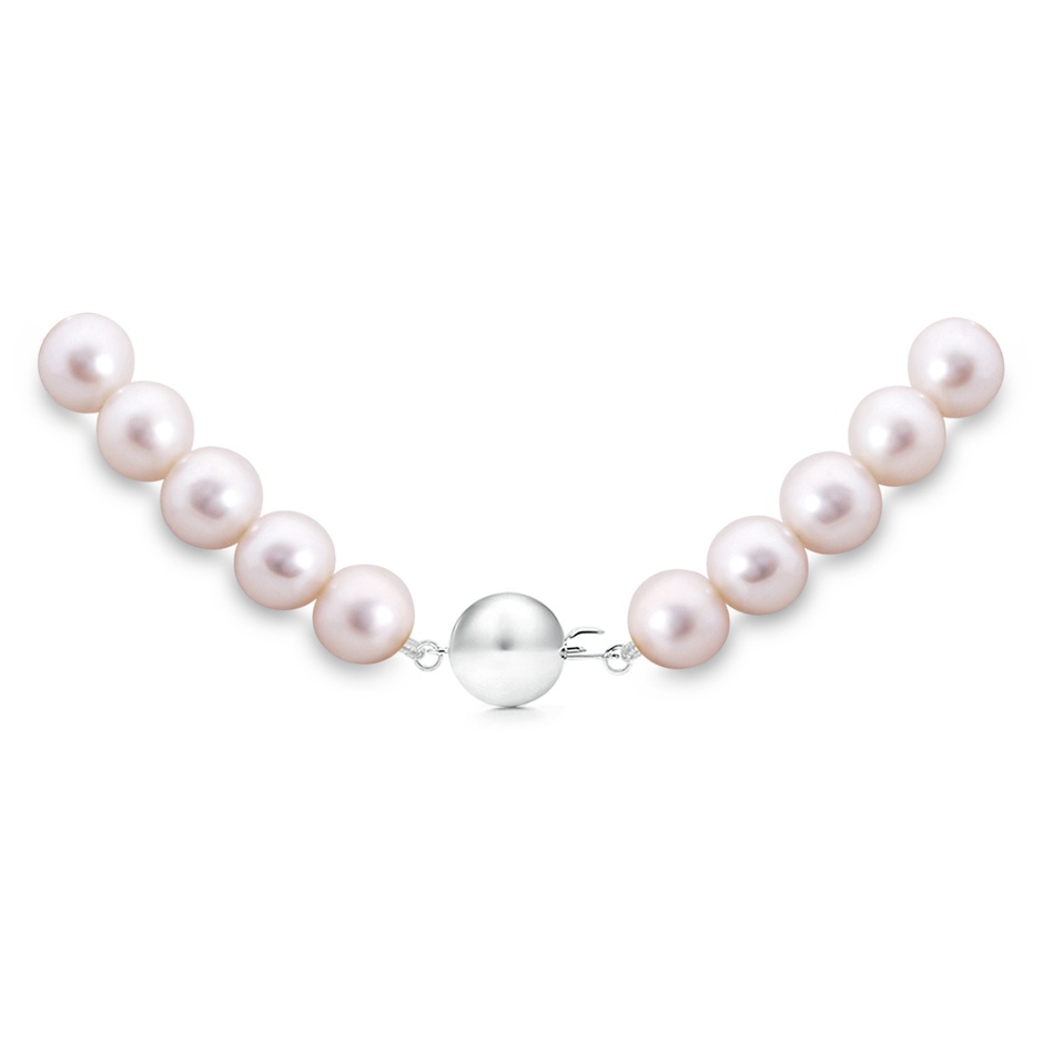 8-8.5mm Ball Clasp 16" Freshwater Pearl Single Strand Choker Necklace in White Gold product image