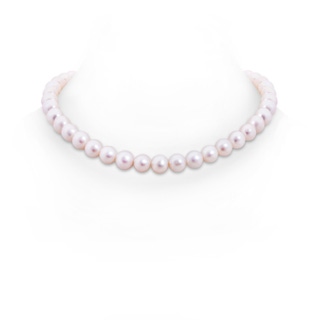 9-10mm Ball Clasp 16" Freshwater Pearl Choker-Length Single Strand in Yellow Gold