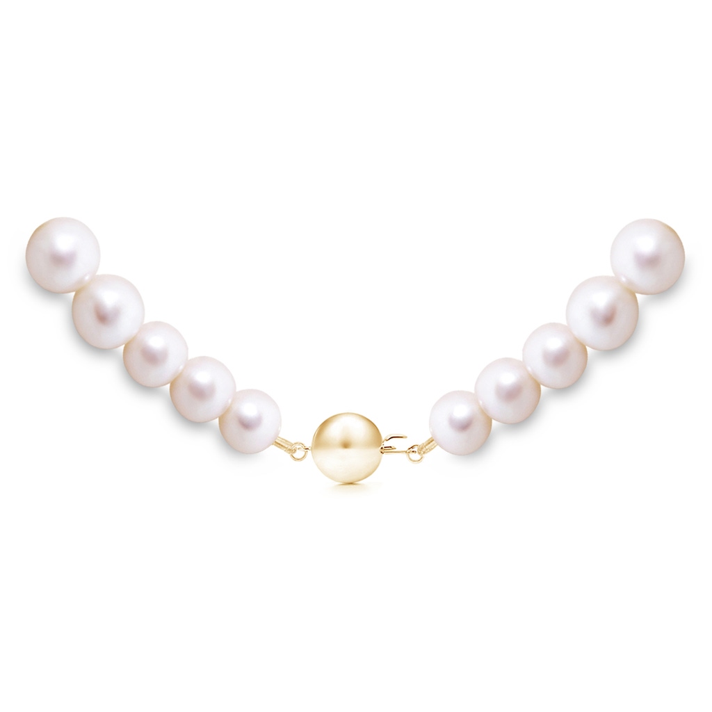 7-10mm Ball Clasp 16" Graduated Freshwater Pearl Choker in Yellow Gold Product Image