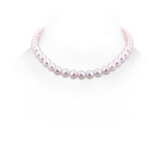 Ball Clasp 7.5-8mm 7.5-8mm, 16" Classic Akoya Cultured Pearl Choker Necklace in White Gold