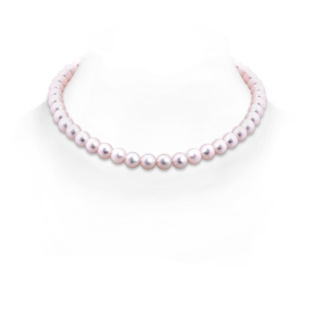 7.5-8mm Ball Clasp 7.5-8mm, 18" Classic Japanese Akoya Pearl Princess Necklace in White Gold