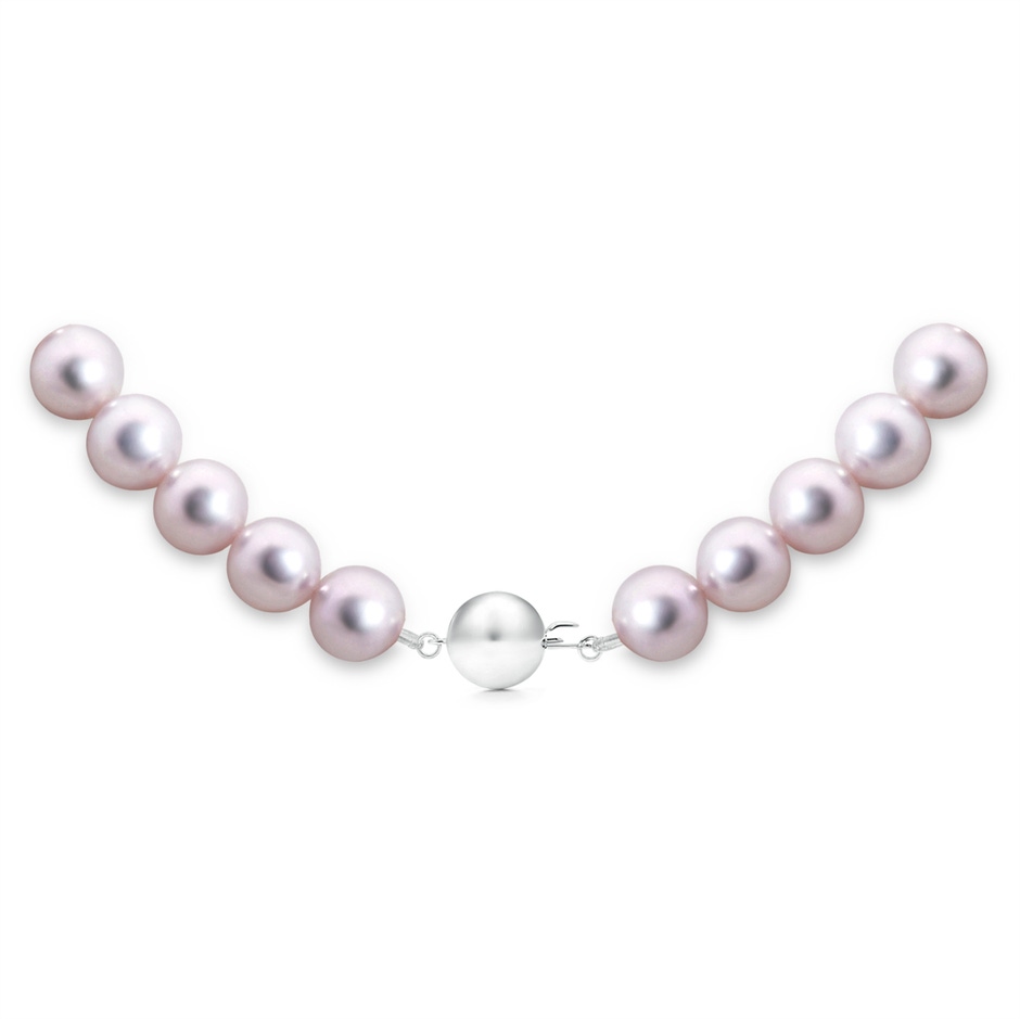 7.5-8mm Ball Clasp 7.5-8mm, 18" Classic Japanese Akoya Pearl Princess Necklace in White Gold product image