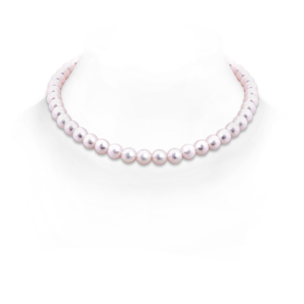 7.5-8mm Ball Clasp 7.5-8mm, 18" Classic Japanese Akoya Pearl Princess Necklace in Yellow Gold