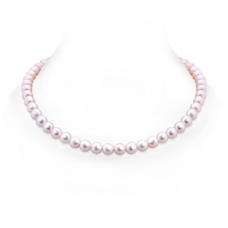 7.5-8mm Single Row Bow 7.5-8mm, 22" Classic Japanese Akoya Pearl Matinee Necklace in White Gold