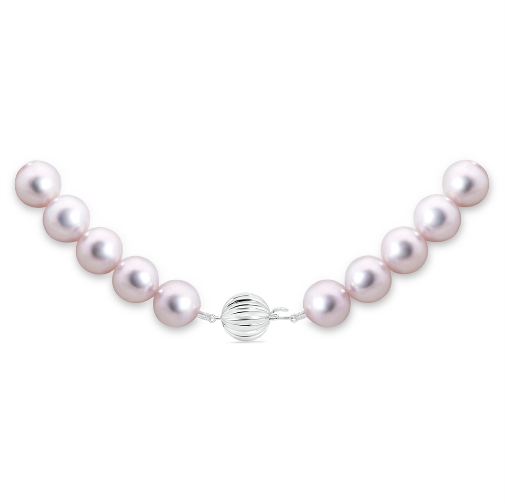 8-8.5mm Corrugated Ball 8-8.5mm, 16" Japanese Akoya Pearl Choker in White Gold Product Image