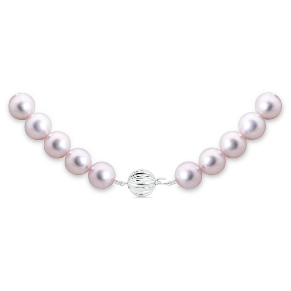 8-8.5mm Corrugated Ball 8-8.5mm, 16" Japanese Akoya Pearl Choker in White Gold product image