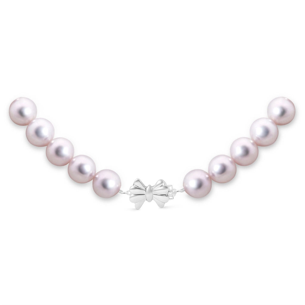 8-8.5mm Single Row Bow 8-8.5mm, 16" Japanese Akoya Pearl Choker in White Gold Product Image