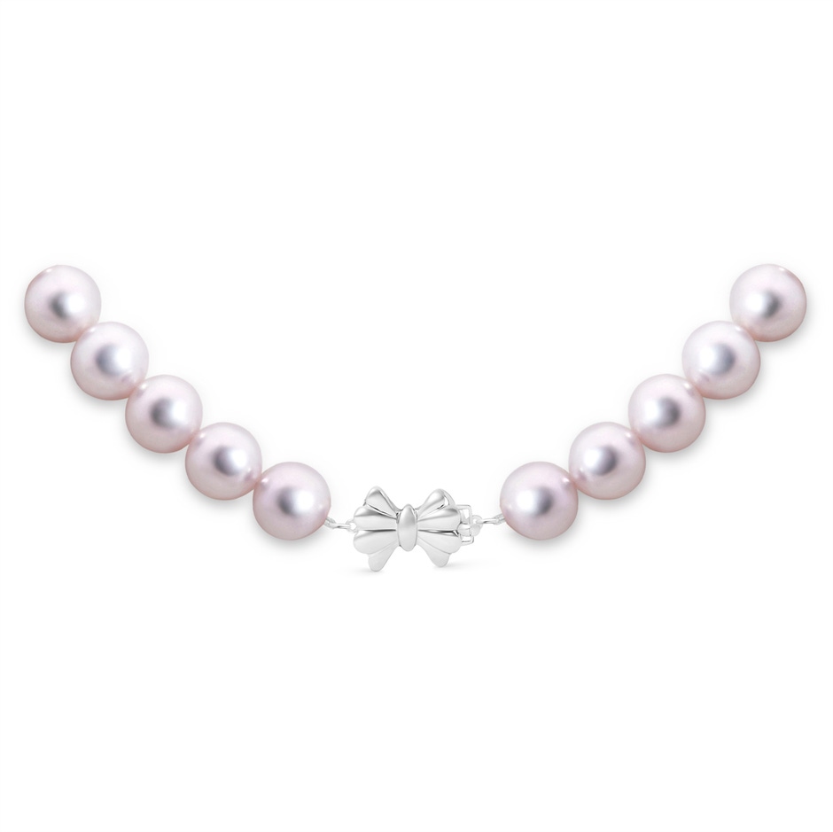 8-8.5mm Single Row Bow 8-8.5mm, 16" Japanese Akoya Pearl Choker in White Gold product image