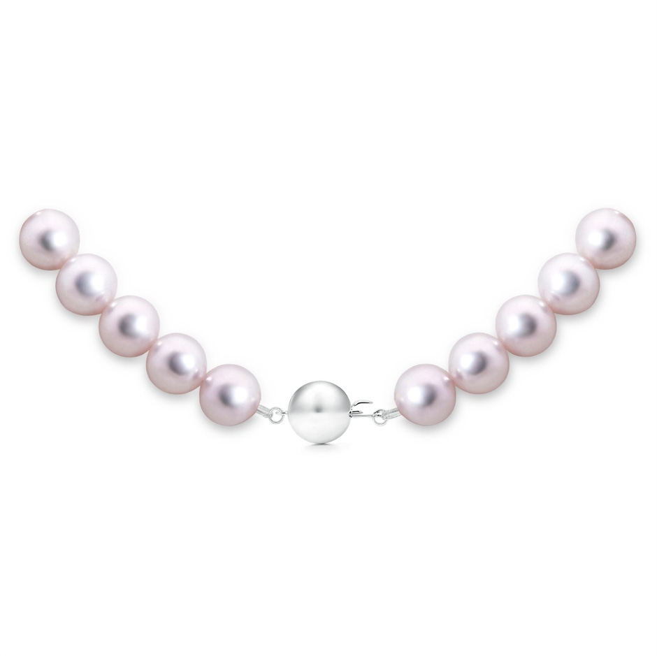 8-8.5mm Ball Clasp 8-8.5mm, 18" Japanese Akoya Pearl Princess Strand in White Gold product image