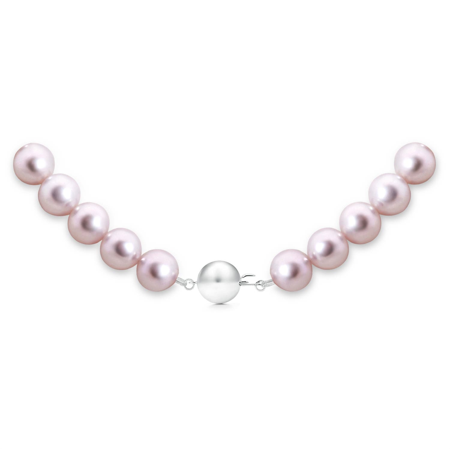8-8.5mm Ball Clasp 8-8.5mm, 22" Japanese Akoya Pearl Matinee Necklace in White Gold