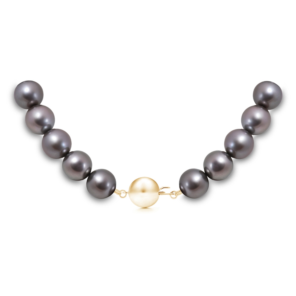 11-12mm Ball Clasp 11-12mm, 16" Tahitian Pearl Choker Necklace in Yellow Gold Product Image