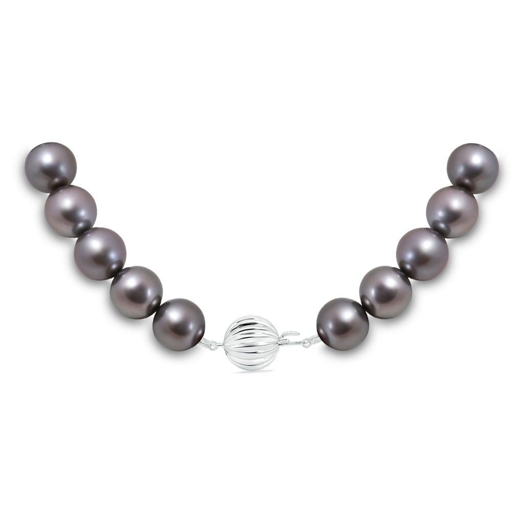 11-12mm Corrugated Ball 11-12mm, 16" Tahitian Pearl Choker Necklace in White Gold Product Image