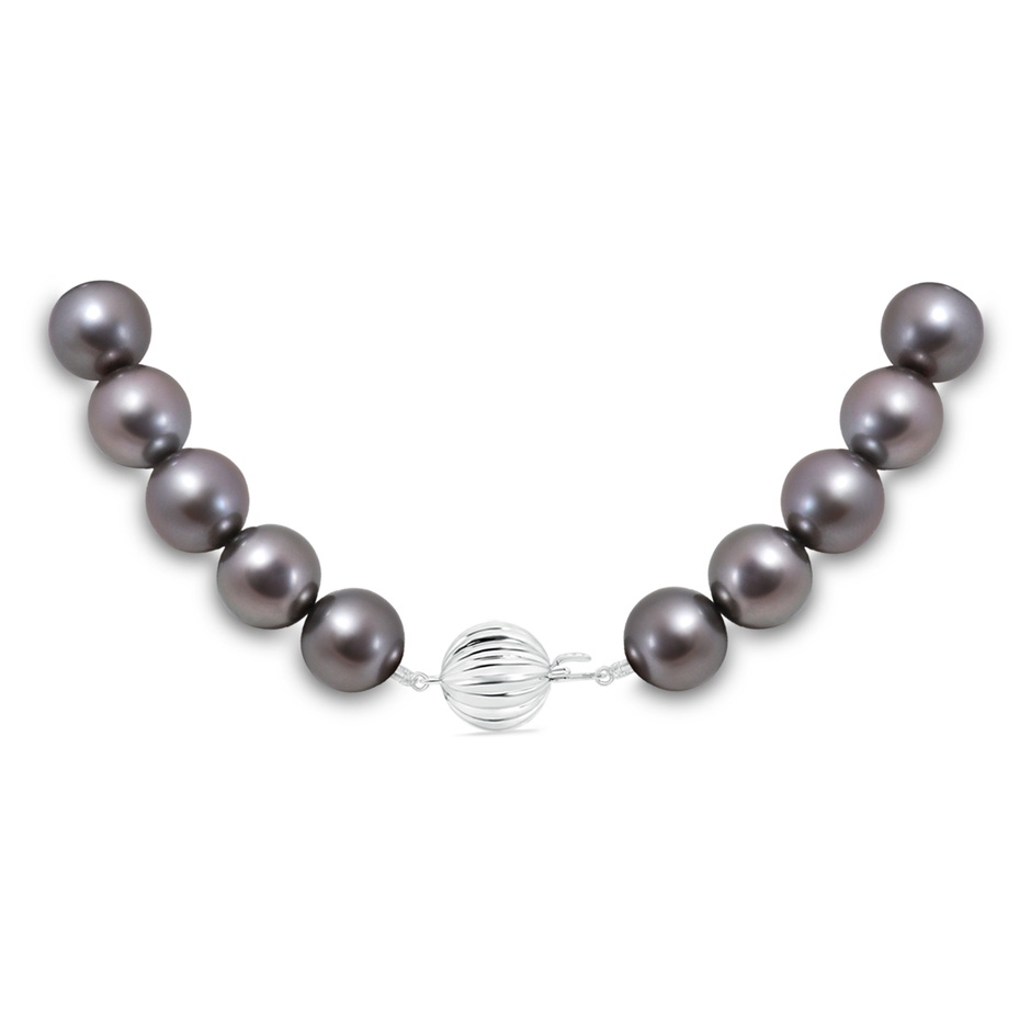 11-12mm Corrugated Ball 11-12mm, 16" Tahitian Pearl Choker Necklace in White Gold product image