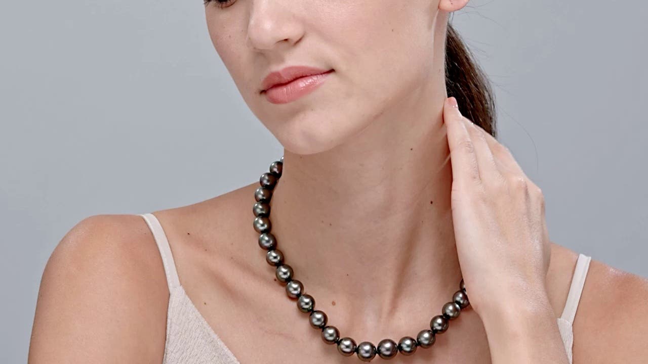 SATTCHI パールネックレスチョーカー 12mm Pearl Necklace 11-12mm, 16