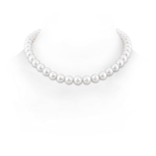 9-10mm Single Row Bow 9-10mm, 16" South Sea Cultured Pearl Single Line Choker in White Gold