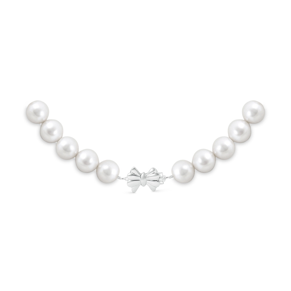 9-10mm Single Row Bow 9-10mm, 16" South Sea Cultured Pearl Single Line Choker in White Gold Product Image