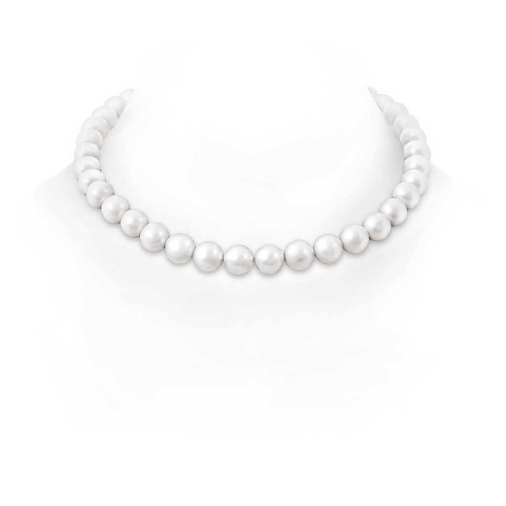 Ball Clasp 10-11mm 10-11mm, 16" South Sea Pearl Single Line Choker in White Gold