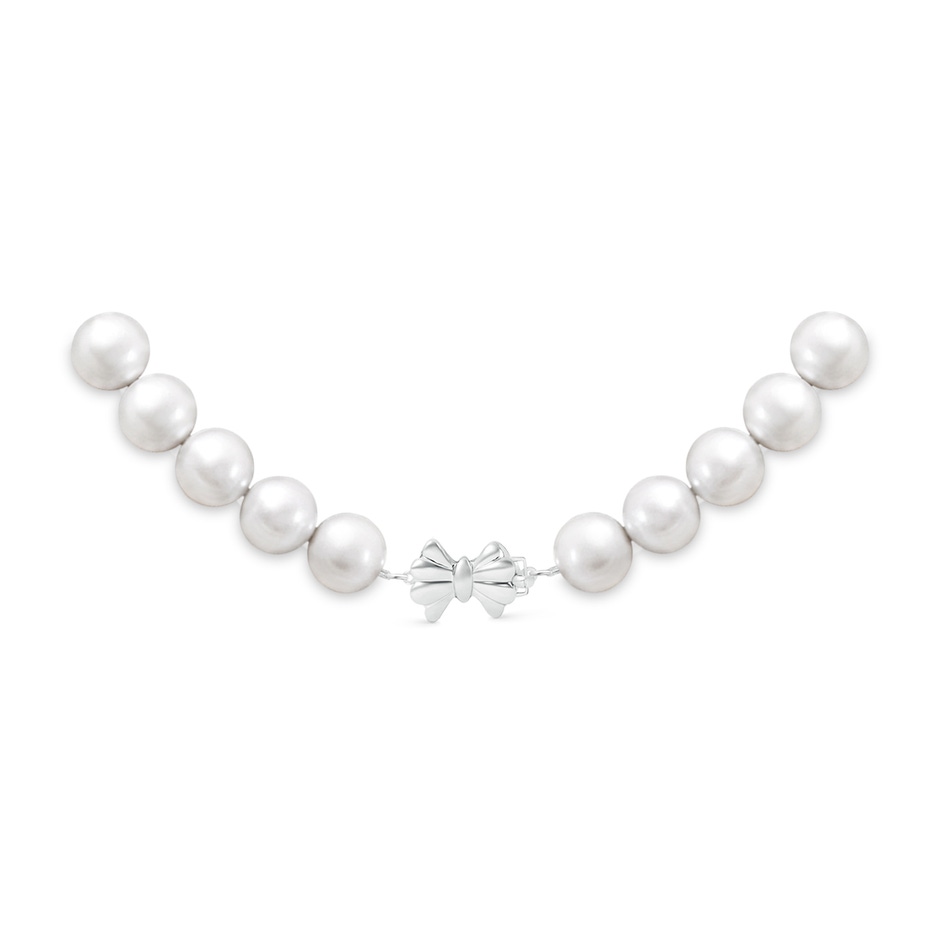 Single Row Bow 10-11mm 10-11mm, 16" South Sea Pearl Single Line Choker in White Gold side 299