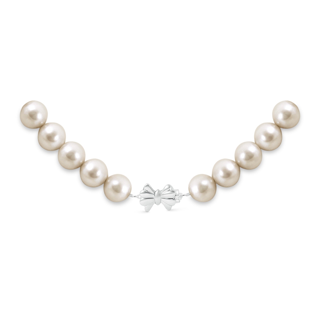 11-12mm Single Row Bow 11-12mm, 16" South Sea Cultured Pearl Single Line Choker in White Gold Product Image